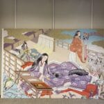 京七宝　源氏物語　￼光源氏　￼紫の上　￼平安貴族　七宝　額 京七宝 源氏物語 ￼光源氏 ￼紫の上 ￼平安貴族 七宝 額