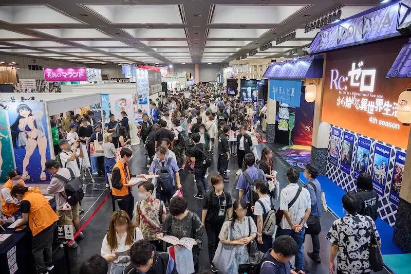 ▲出展ブースエリアの様子(2025年)